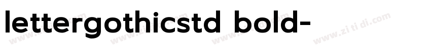 lettergothicstd bold字体转换
